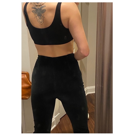 Vintage velvet high-waist cigarette pant - Picture 4 of 4